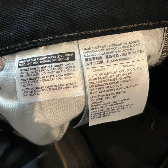 Levi Levi’s 505 regular fit black denim jeans Men’s 32x32 Pants - Picture 5 of 5